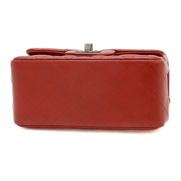 CHANEL Matelasse Chain Shoulder Bag Lambskin Red A35200 - Picture 8 of 9